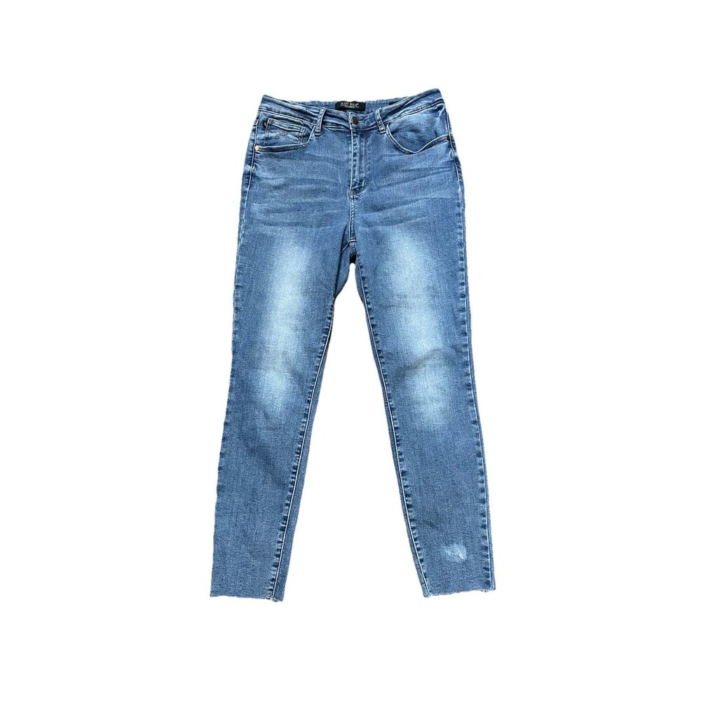 Judy Blue Jeans Women Hi-Waisted Embroidered Pocket Relaxed Fit Jeans 11/30